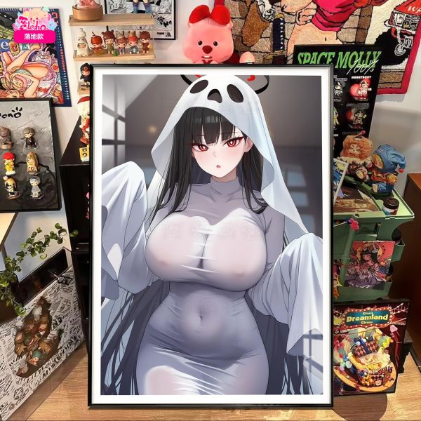 【海外代購】阿喵畫社 搗蛋鬼 調月莉音 8k主題高清裝飾畫 午睡毛毯 護腕滑鼠墊  冰箱貼 