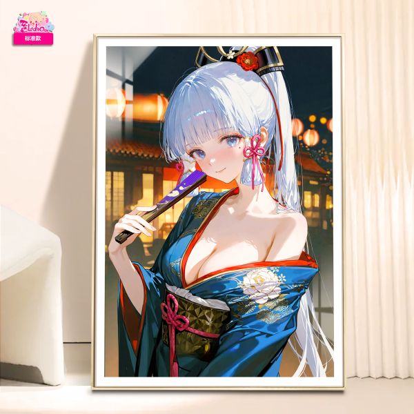 【海外代購】阿喵畫社 賀新年 神裡綾華 8k超大高清裝飾畫 午睡毛毯 
