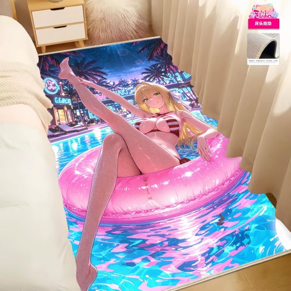 【海外代購】阿喵畫社 泳池派對 saber 8k主題高清裝飾畫 牆面掛毯 床頭地墊 冰箱貼 