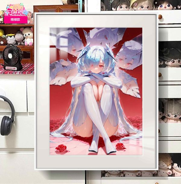 【海外代購】阿喵畫社 勝利女神 破碎 灰姑娘 展館級8k超清精裱畫 午睡毛毯 書桌掛毯 冰箱貼 