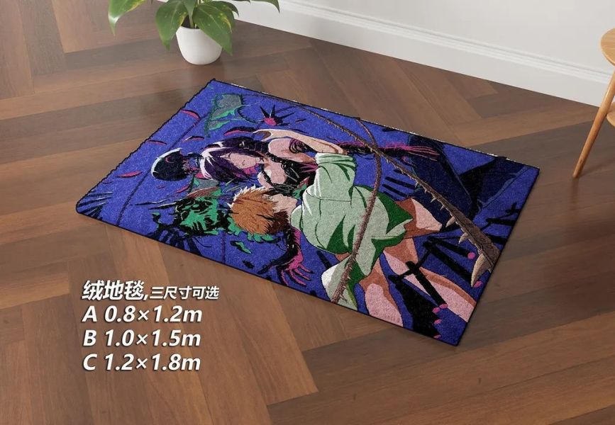 【海外代購】千鳥社 《致命擁抱》鏈鋸人蕾塞電次炸彈惡魔午睡毯地毯裝飾畫 午睡毯 地毯 