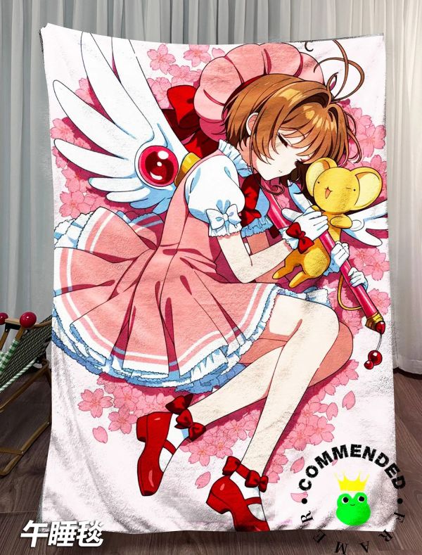 【海外代購】皇呱《魔法使小櫻》百變小櫻魔術卡庫洛魔法使裝飾畫 午睡毯 地毯 