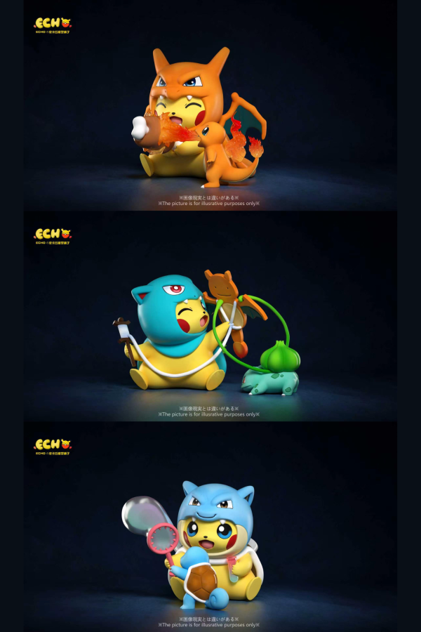 【預定】ECHO 皮卡丘模型鋪子 皮模鋪 初代 禦三家 變裝皮卡丘 