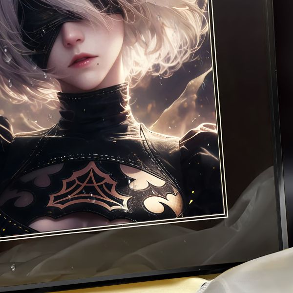 【海外代購】阿喵畫社 聖輝 2b 展館級收藏精裱超清8k裝飾畫 