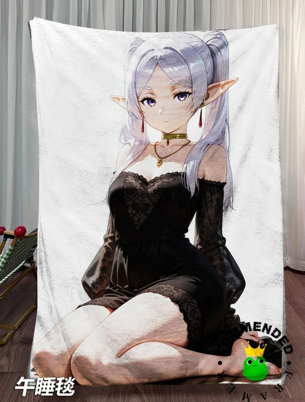 【海外代購】皇呱 《窈窕淑女芙莉蓮》葬送的芙莉蓮裝飾畫 午睡毯 地毯 