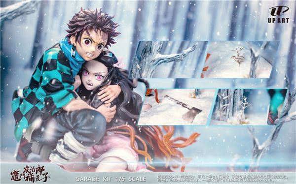 【海外代購】Up art 炭治郎 禰豆子 相擁雪場景 