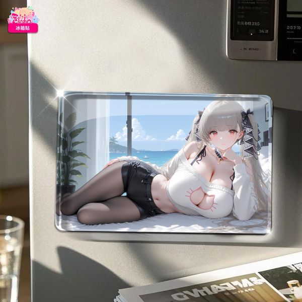 【海外代購】阿喵畫社 黑絲 可畏 8k主題高清裝飾畫 床頭地墊 冰箱貼 