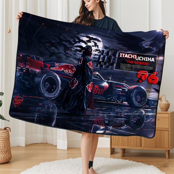 【海外代購】千鳥社 《鼬 賽車》宇智波鼬火影忍者曉組織賽車午睡毯地毯裝飾畫 