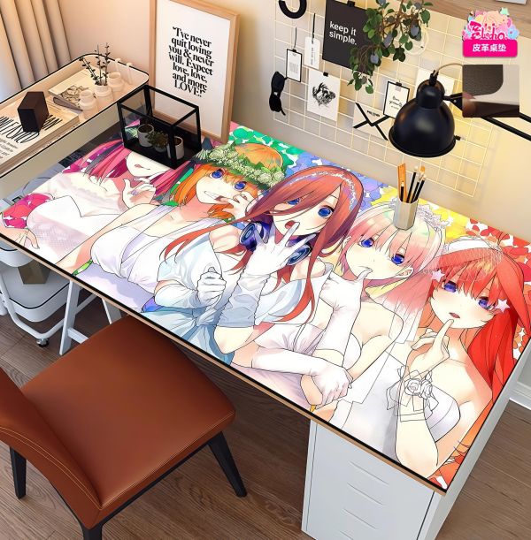 【海外代購】阿喵畫社 花嫁 五等分新娘群像大合照 12k主題超清裝飾畫 滑鼠墊 皮革桌墊 冰箱貼 