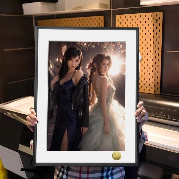 【海外代購】皇呱 《宴會廳兩位星光》 FF7蒂法愛麗絲兩位星光同人周邊裝飾畫 午睡毯 地毯 