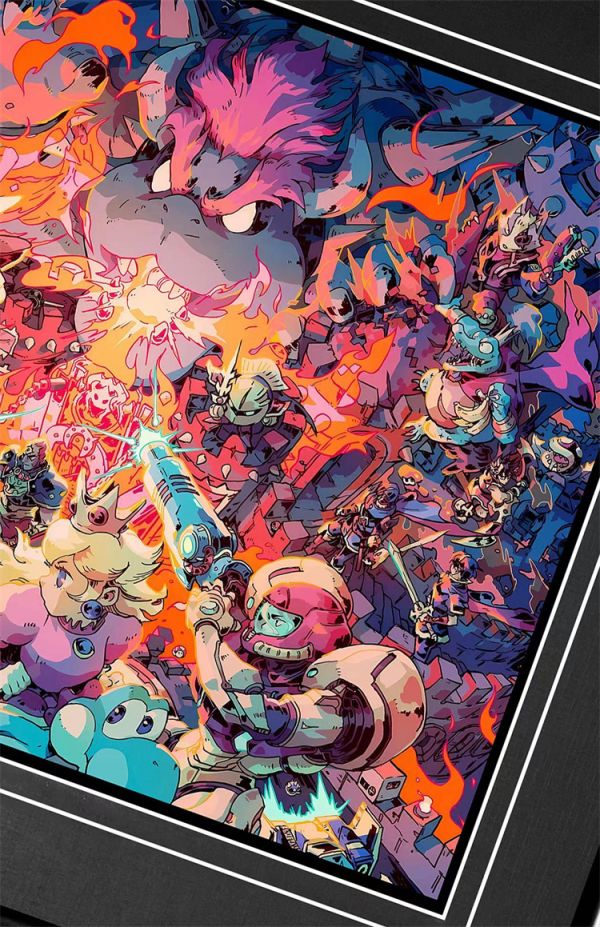 【海外代購】【53CM】千鳥社 馬里奧任天堂皮卡丘星之卡比裝飾畫01 