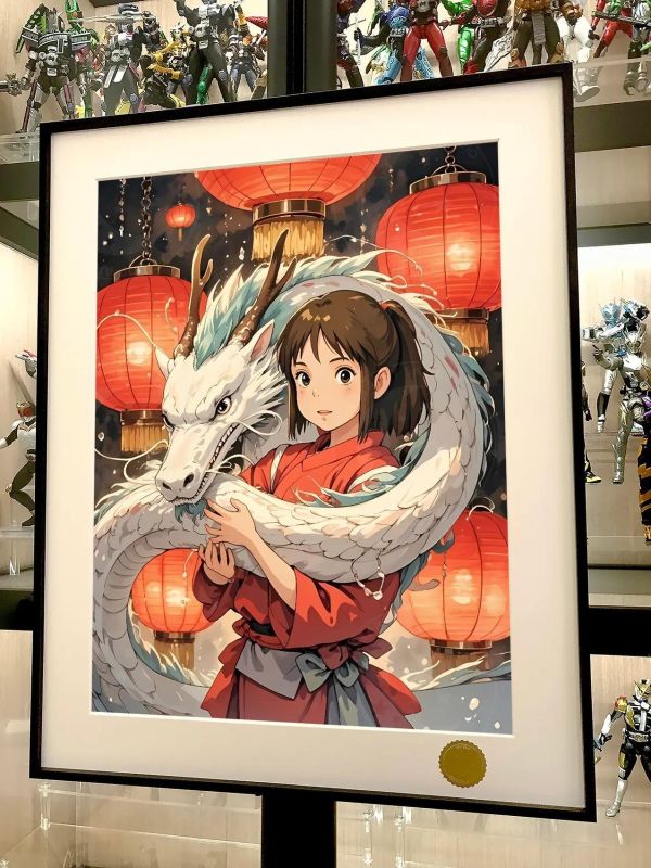 【海外代購】星空 《白龍千尋》千與千尋賑早見琥珀主湯屋裝飾畫 