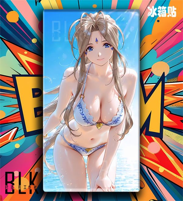 【海外代購】巴洛克 《貝露丹蒂》Belldandy我的女神貝璐丹迪動漫二次元裝飾畫冰箱貼 