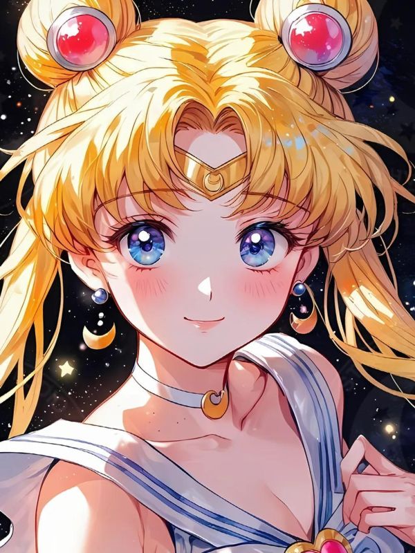 【海外代購】星空 《玫瑰水兵月》美少女戰士裝飾畫 