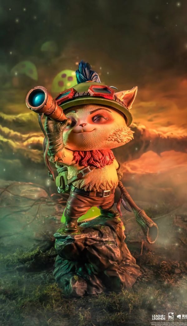 【海外代購】Purearts LEAGUE OF LEGENDS Teemo The Swift Scout Statue 《英雄聯盟》迅捷斥候·提莫1/4雕像 