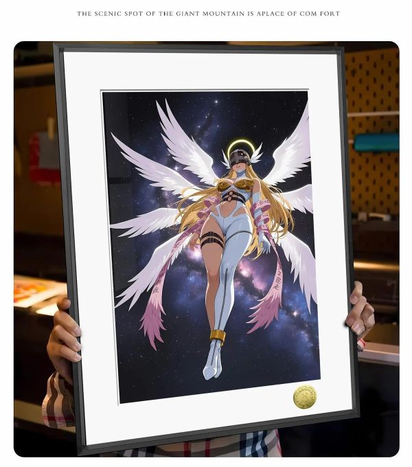 【海外代購】皇呱 《白妙武裝聖天女》數碼暴龍裝飾畫 午睡毯  地毯 