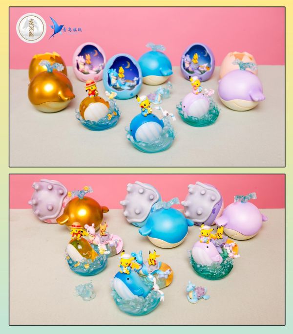【預定】青鳥模玩 水手皮卡丘 百變怪 吼鯨王蛋殼 