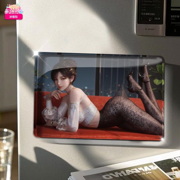 【海外代購】阿喵畫社 墨紗韻 徐欣 8k主題高清裝飾畫 透明卡磚 冰箱貼 