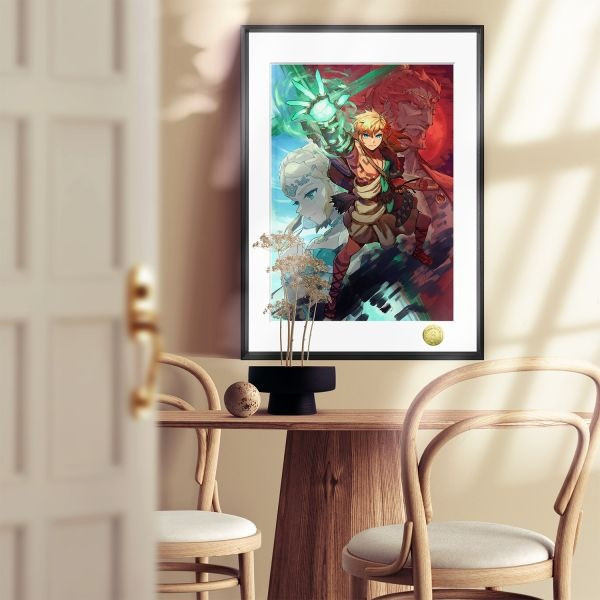 【海外代購】皇呱 《永恆勇者的冒險》塞爾達傳說：王國之淚裝飾畫 午睡毯 地毯 