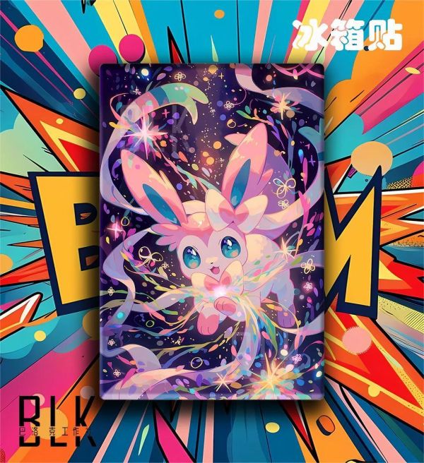 【海外代購】巴洛克 《仙子伊布》裝飾畫 寶可夢 