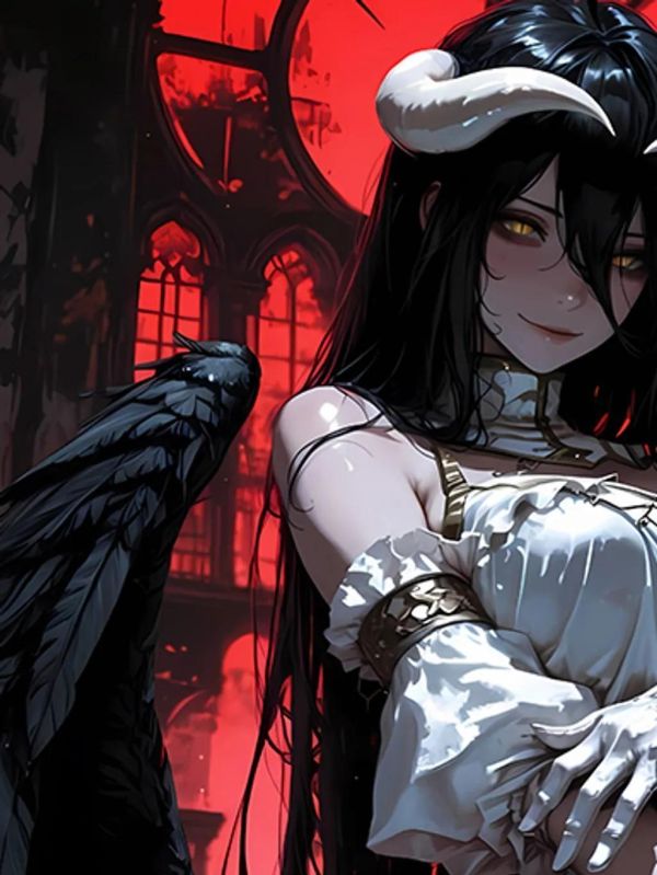 【海外代購】巴洛克《白衣雅兒貝德》Overlord裝飾畫冰箱貼 