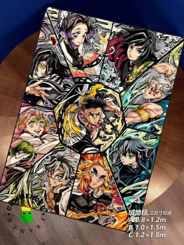 【海外代購】皇呱 《鬼殺隊九柱》鬼滅之刃裝飾畫 午睡毯  地毯 