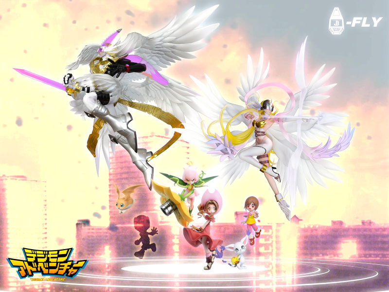 【預定】JBS 羈絆社 天女獸－神聖弓箭版＆01八神光（嘉兒） 數碼寶貝 