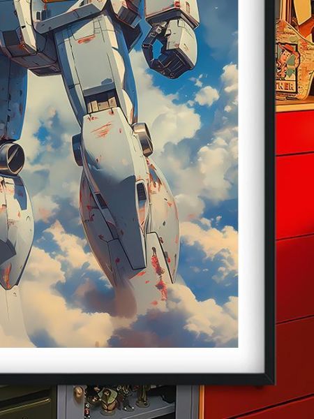 【海外代購】巴洛克 《天空鋼彈》GUNDAM敢達元祖鋼彈rx-78機動戰士鋼彈動畫裝飾畫 