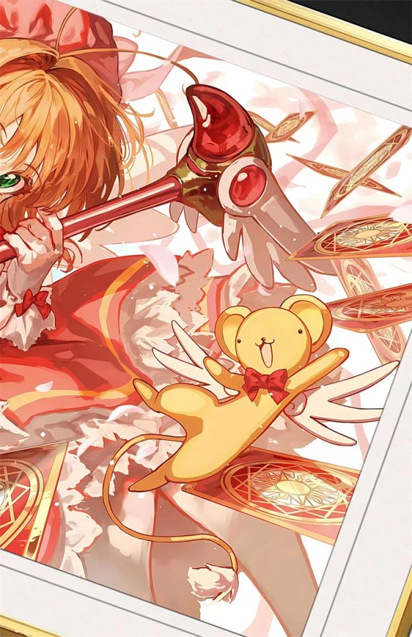 【海外代購】千鳥社 魔卡少女櫻木之本櫻小可小櫻 海報裝飾畫01 