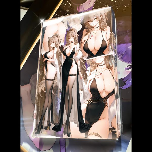 【海外代購】阿喵畫社 禮服獅怨仇雙聯 8k主題高清壓克力 冰箱貼 