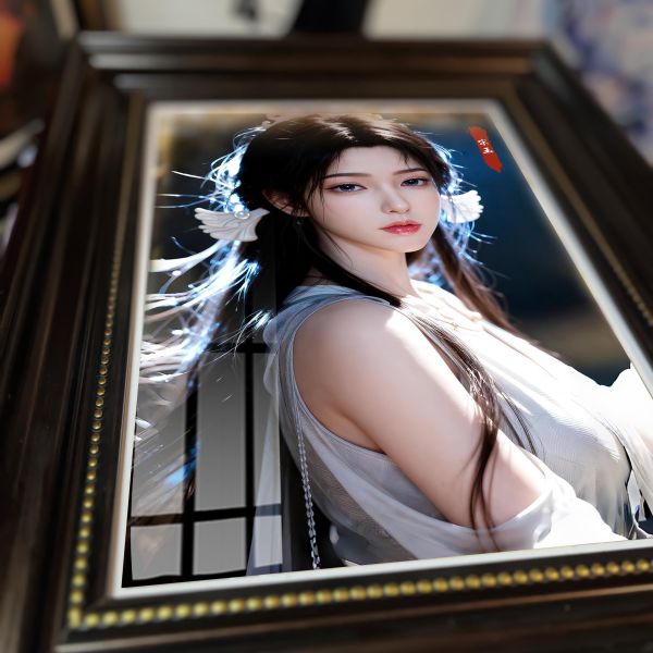 【海外代購】阿喵畫社 宋玉 回眸復古款 復古框紀念牆壁桌面擺台 冰箱貼 