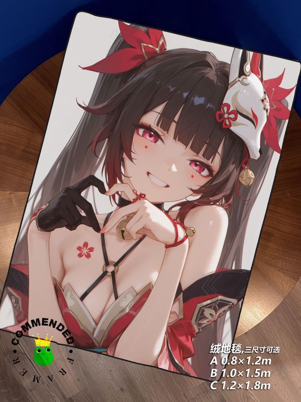 【海外代購】皇呱 《花火大人比心》崩壞:星穹鐵道假面愚者的花火大人比心週邊裝飾畫 午睡毯 地毯