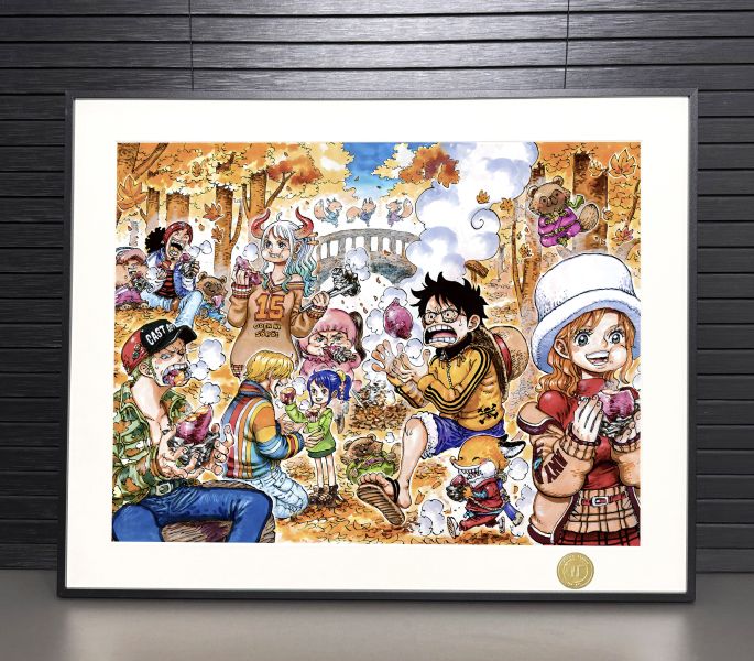 【海外代購】H2 《秋日海賊王》魯夫索隆娜美喬巴大與動畫二次元裝飾畫 