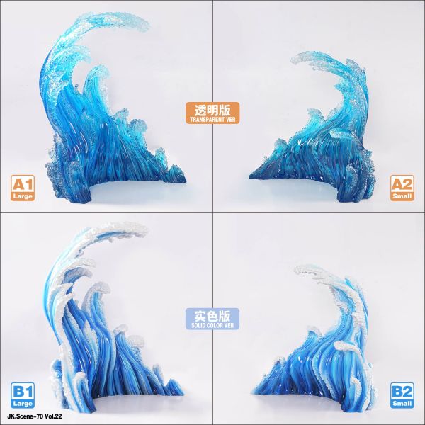 【預定】JacksDo 白鬍子 甚平 海浪特效配件 