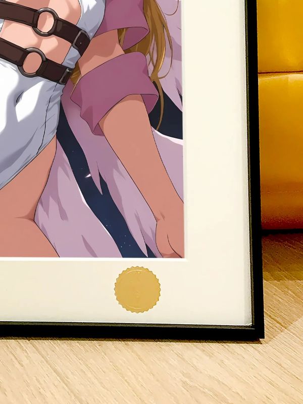 【海外代購】星空《粉色天女獸》數碼寶貝裝飾畫 