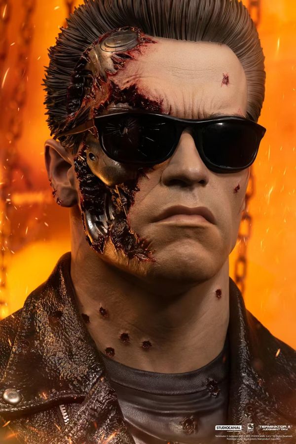 【預定】Terminator 2 T-8​​00 Model 101 Battle Damaged Art Mask 《魔鬼終結者2》T-800 型號101戰損版藝術面具 
