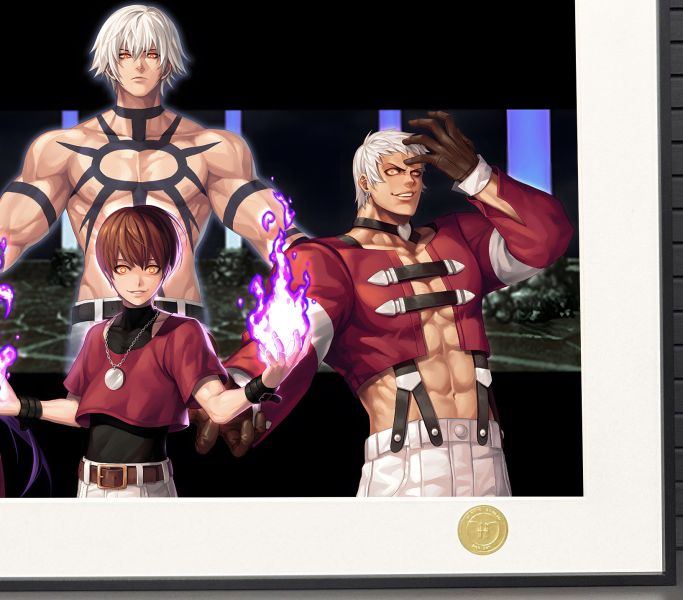 【海外代購】H2 《拳皇97boss隊》大蛇克里斯夏爾美七枷社KOF97裝飾畫 