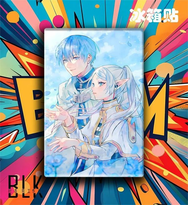 【海外代購】巴洛克 《藍花芙莉蓮》Himmel葬送的芙莉蓮裝飾畫冰箱貼 