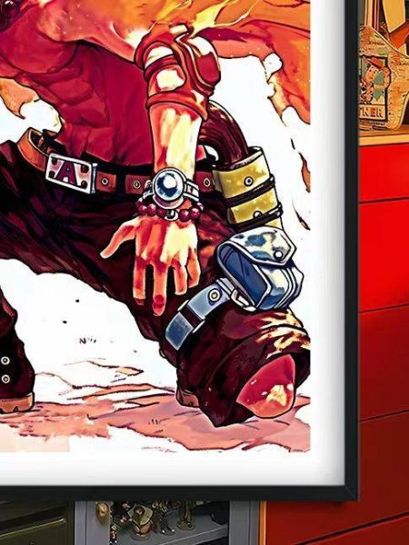 【海外代購】巴洛克 《火焰艾斯》魯夫薩博羅傑燒燒果實Ace海賊王onepiece裝飾冰箱貼 