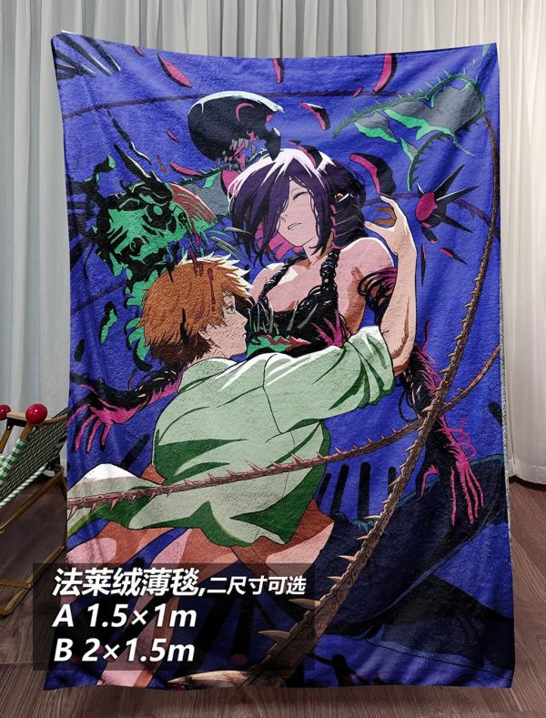 【海外代購】千鳥社 《致命擁抱》鏈鋸人蕾塞電次炸彈惡魔午睡毯地毯裝飾畫 午睡毯 地毯 