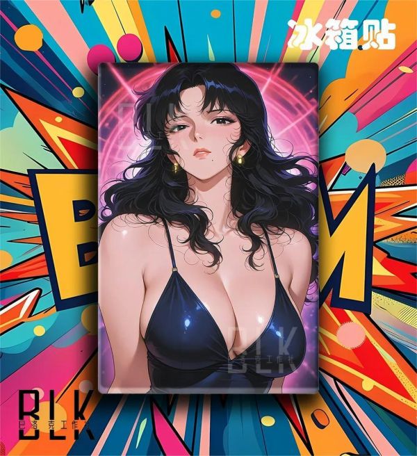 【海外代購】巴洛克 《來生淚》貓眼三姐妹裝飾畫冰箱貼 