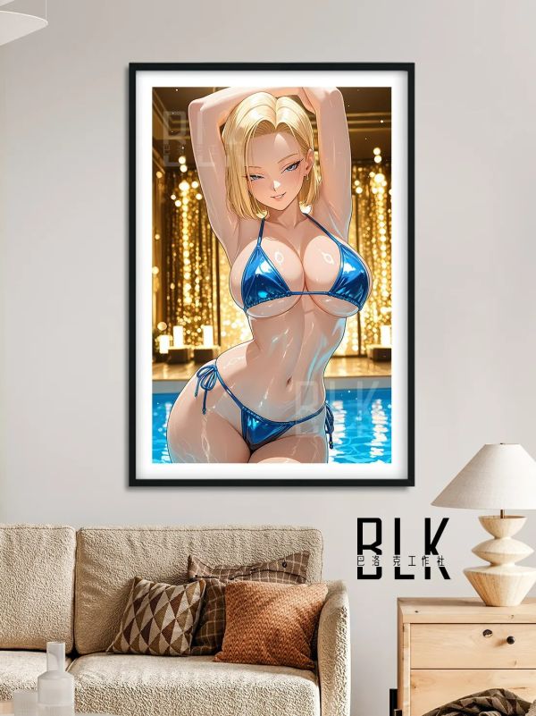 【海外代購】巴洛克《泳裝18號》拉姿麗lazuli七龍珠裝飾畫冰箱貼 