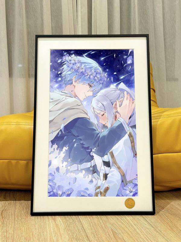 【海外代購】星空 《芙莉蓮的哭泣》辛美爾葬送的芙莉蓮Frieren菲倫Fern動漫藝術版畫裝飾畫 