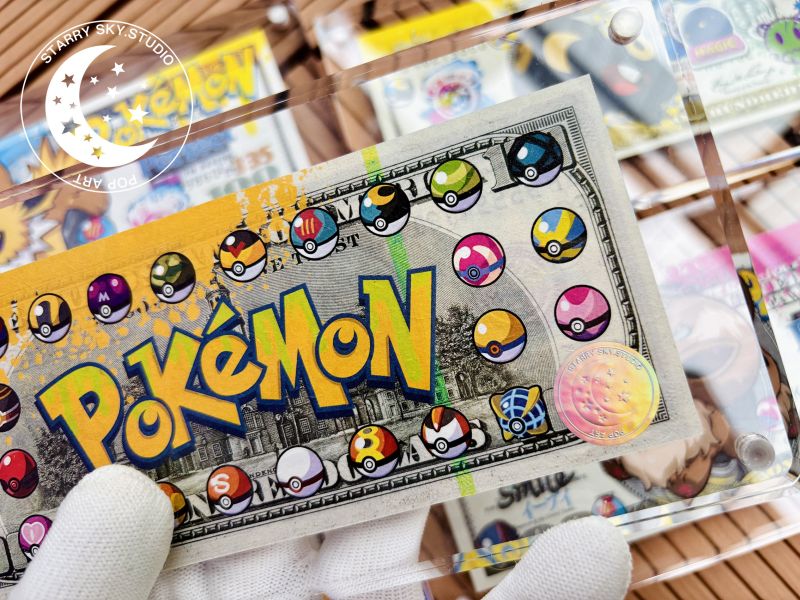 【海外代購】星空 《伊布系列美金版畫》寶可夢水伊布太陽仙子伊布Eevee伊貝神奇寶貝 