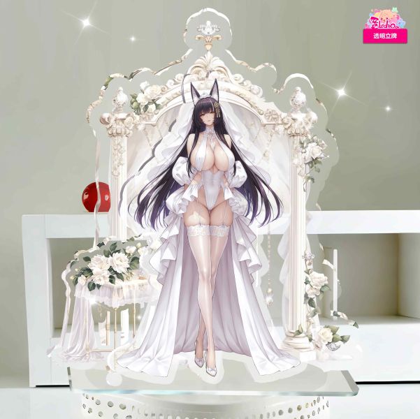 【海外代購】阿喵畫社 立牌第八彈婚紗碧藍航線武藏/贊妮/信濃/怨仇 大型多層異形壓克力立牌 