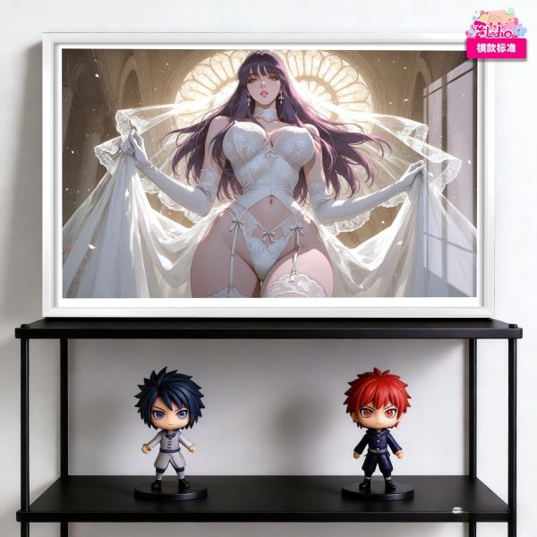 【海外代購】阿喵畫社 婚紗 城戶紗織 聖鬥士星新品12K主題超清裝飾畫 