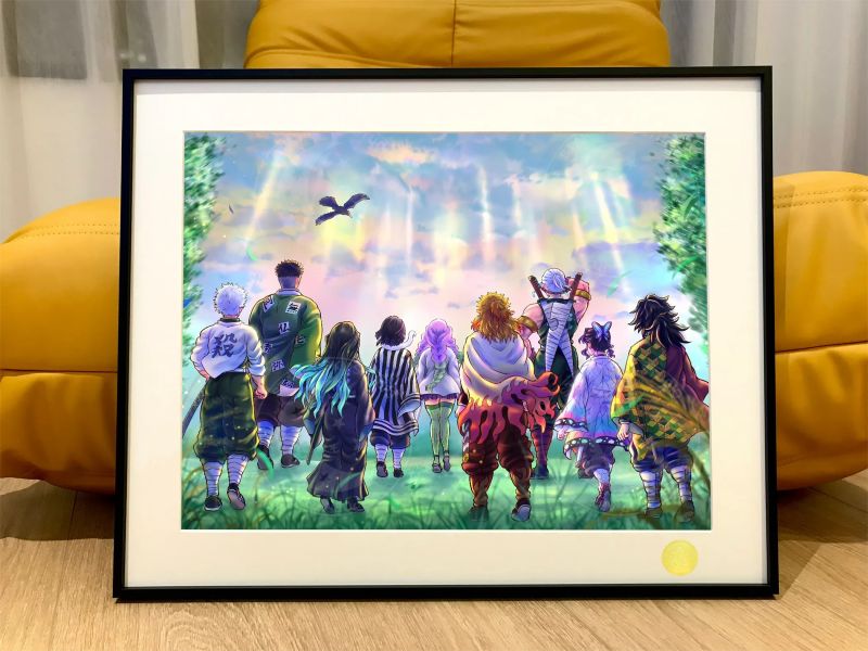 【海外代購】星空《九柱背影》鬼滅之刃無限城篇裝飾畫 