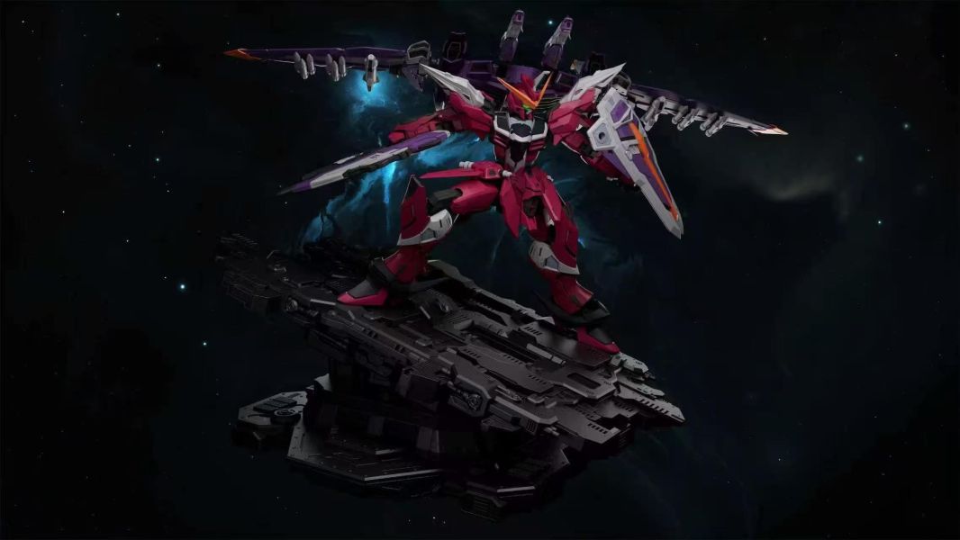 【預定】Evisuu ZGMF-X09A 狼神 搭配場景典藏小雕像 