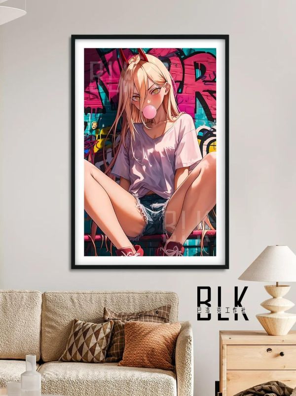 【海外代購】巴洛克 《街頭帕瓦》電鋸人血之魔人裝飾畫冰箱貼 