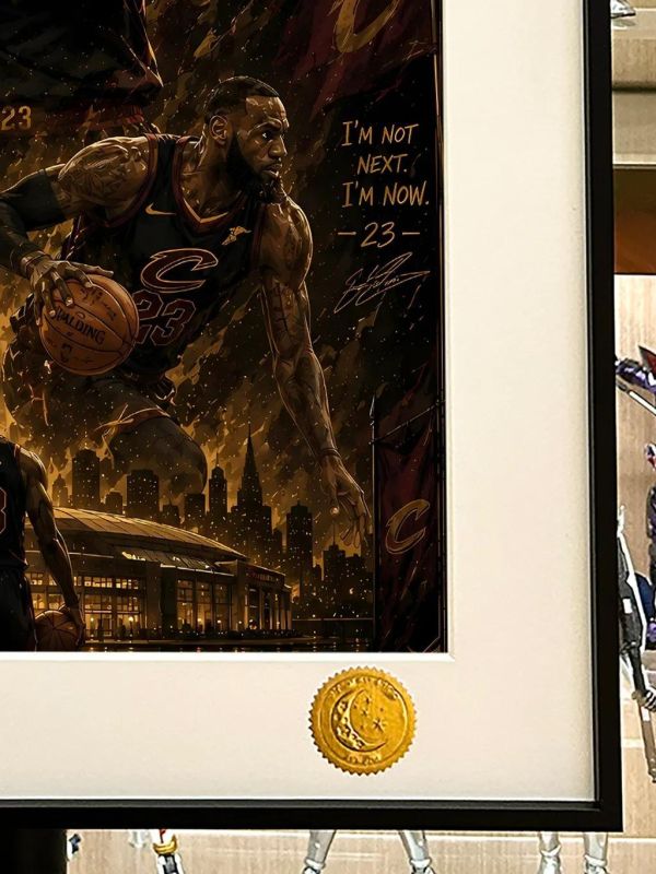 【海外代購】星空 《王朝-詹姆斯》NBA小皇帝裝飾畫 